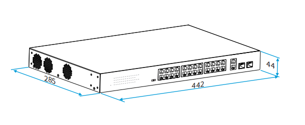 24 ports poe switch